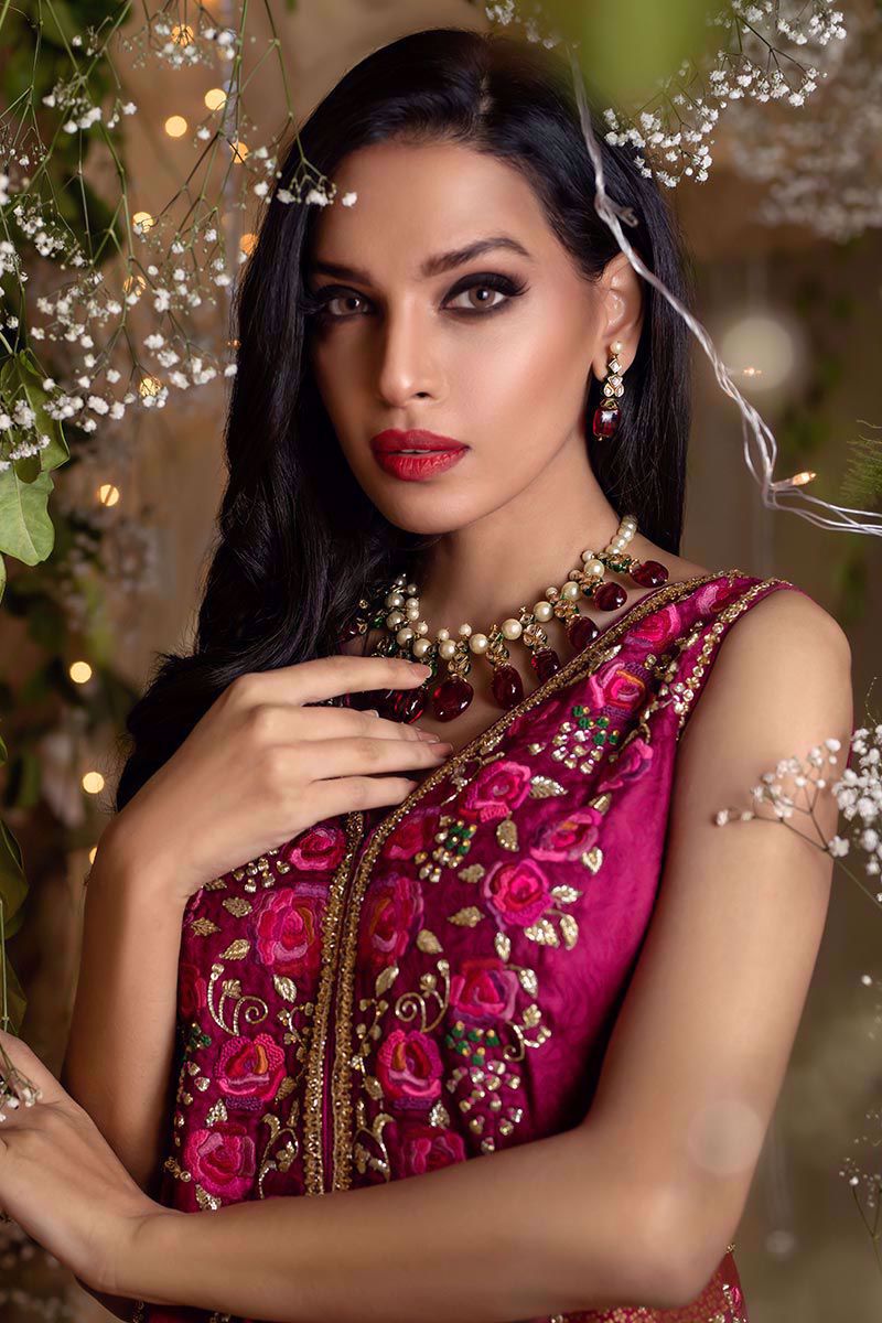 Crimson peshwas with pants