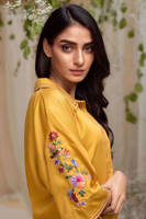 Collar shirt with laser and embroidery