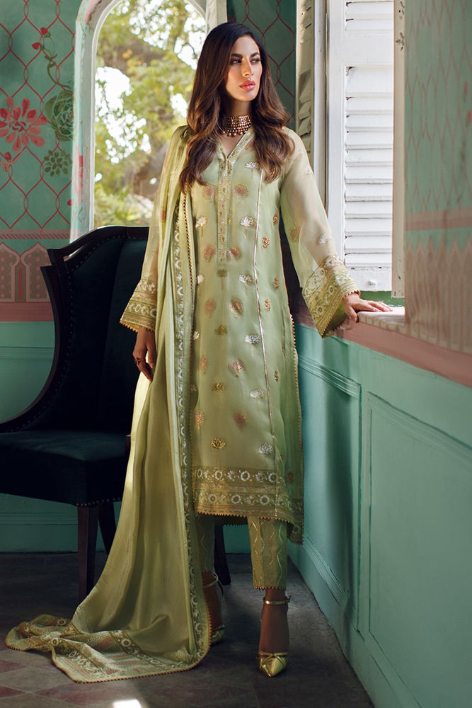 Amber haze Shirt and Dupatta With Pants