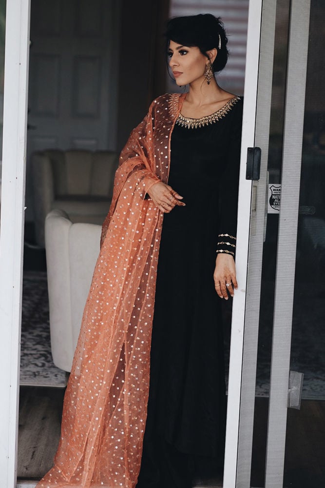 Dead Rose Kalidaar and Dupatta With Pants