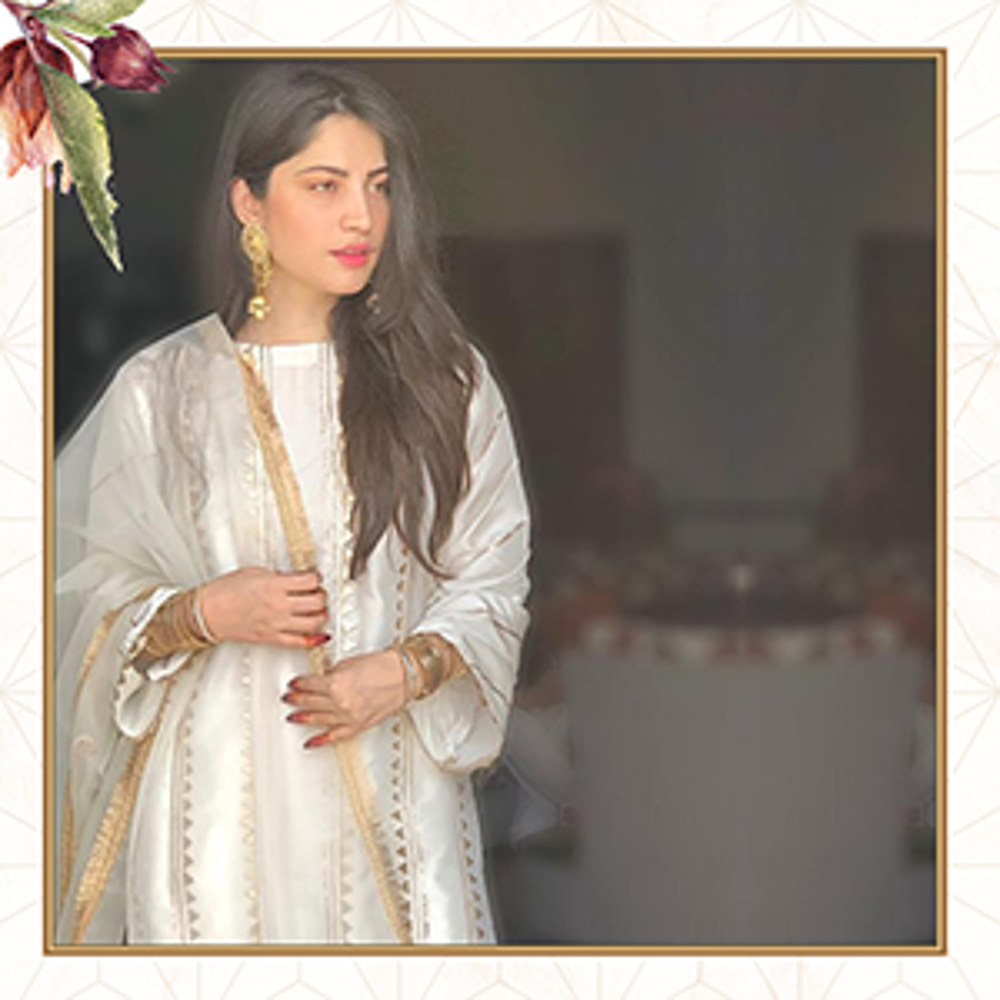 Style Star Neelam Munir looks ethereal in this stunning Kurta from our latest collection