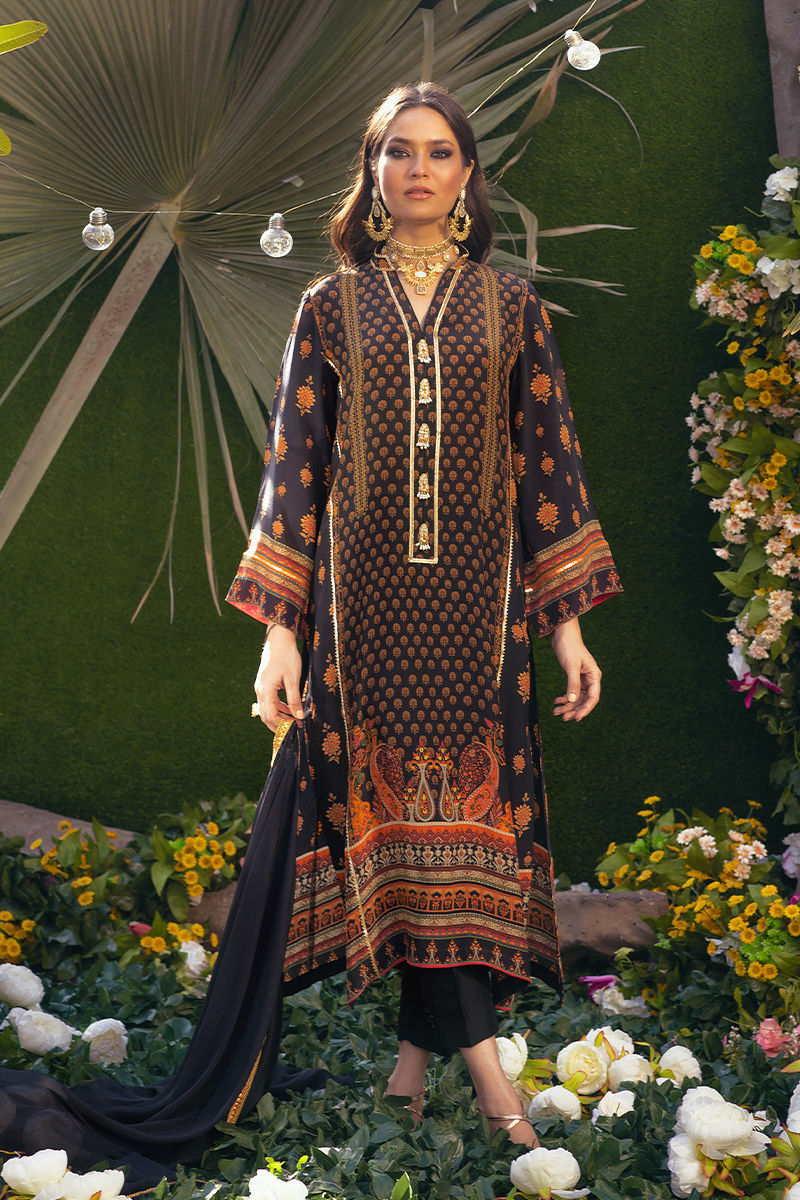 Ziggy - Black Shirt And Dupatta