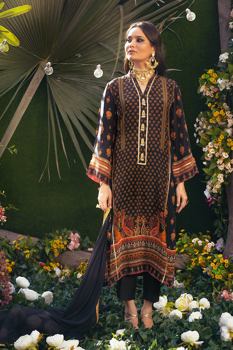 Ziggy - Black Shirt And Dupatta