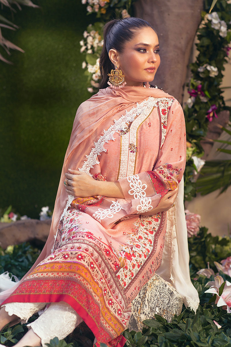 Mazia - Rose Pink Shirt And Dupatta