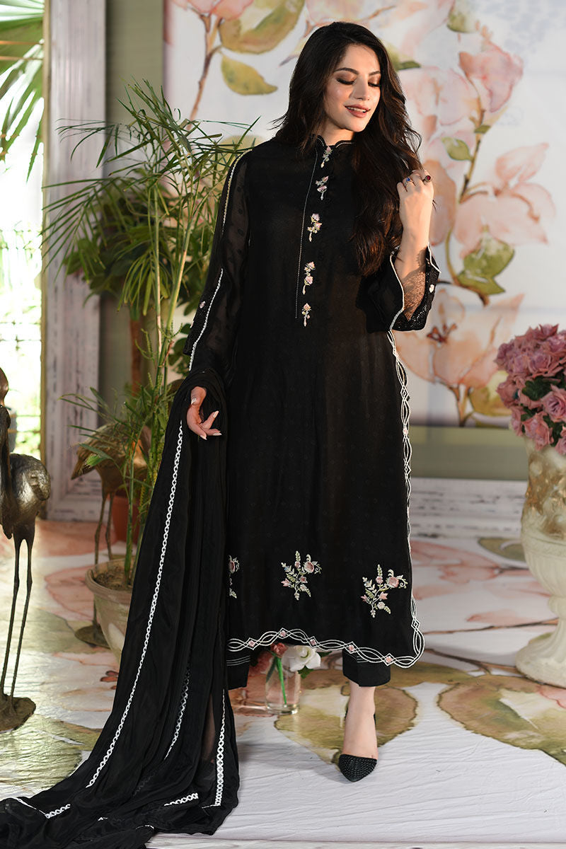 Parishay - Black - Shirt And Dupatta