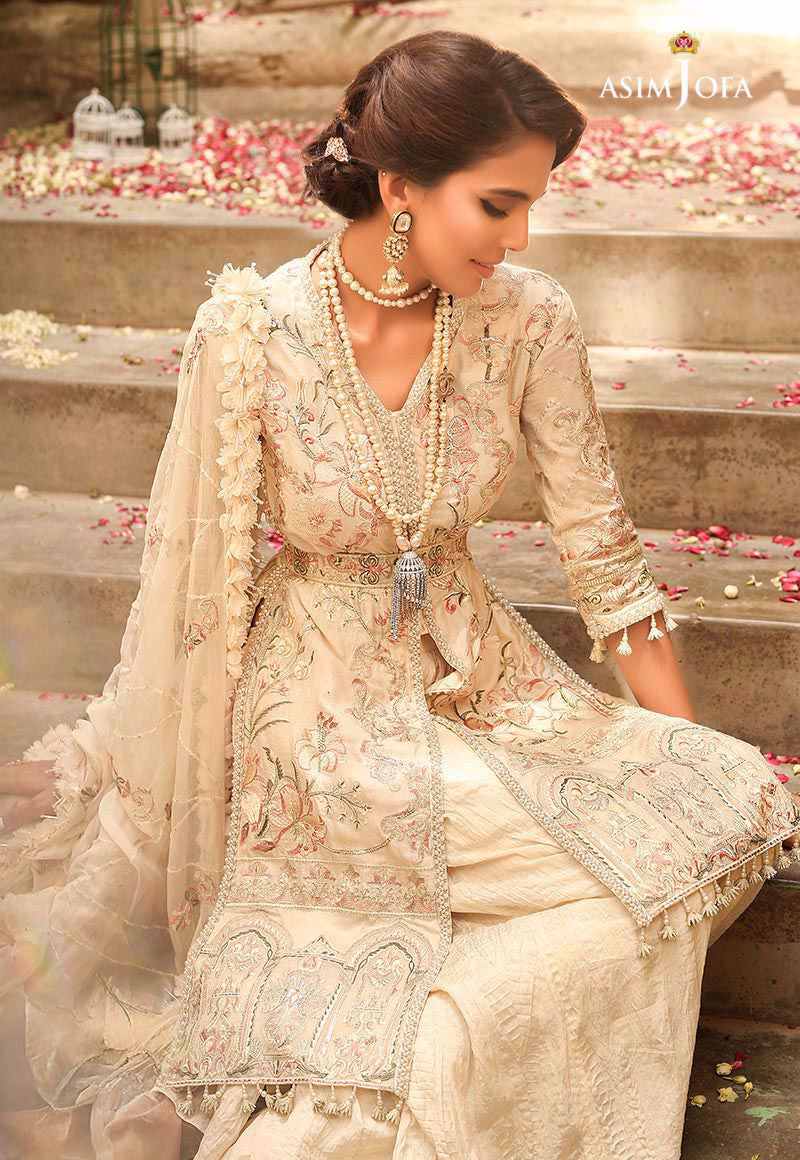 Ajcn-05 Unstitched Signature Embroidered