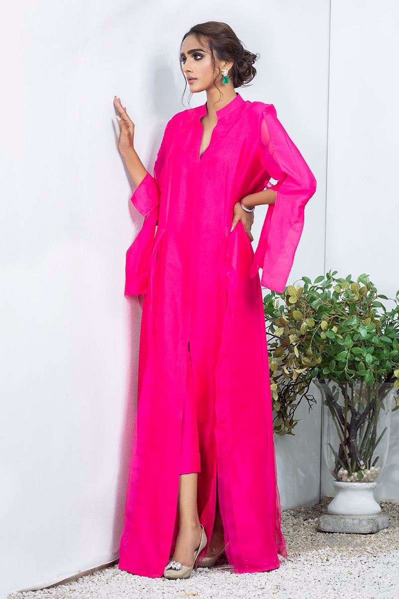 Gota Dupatta Magenta