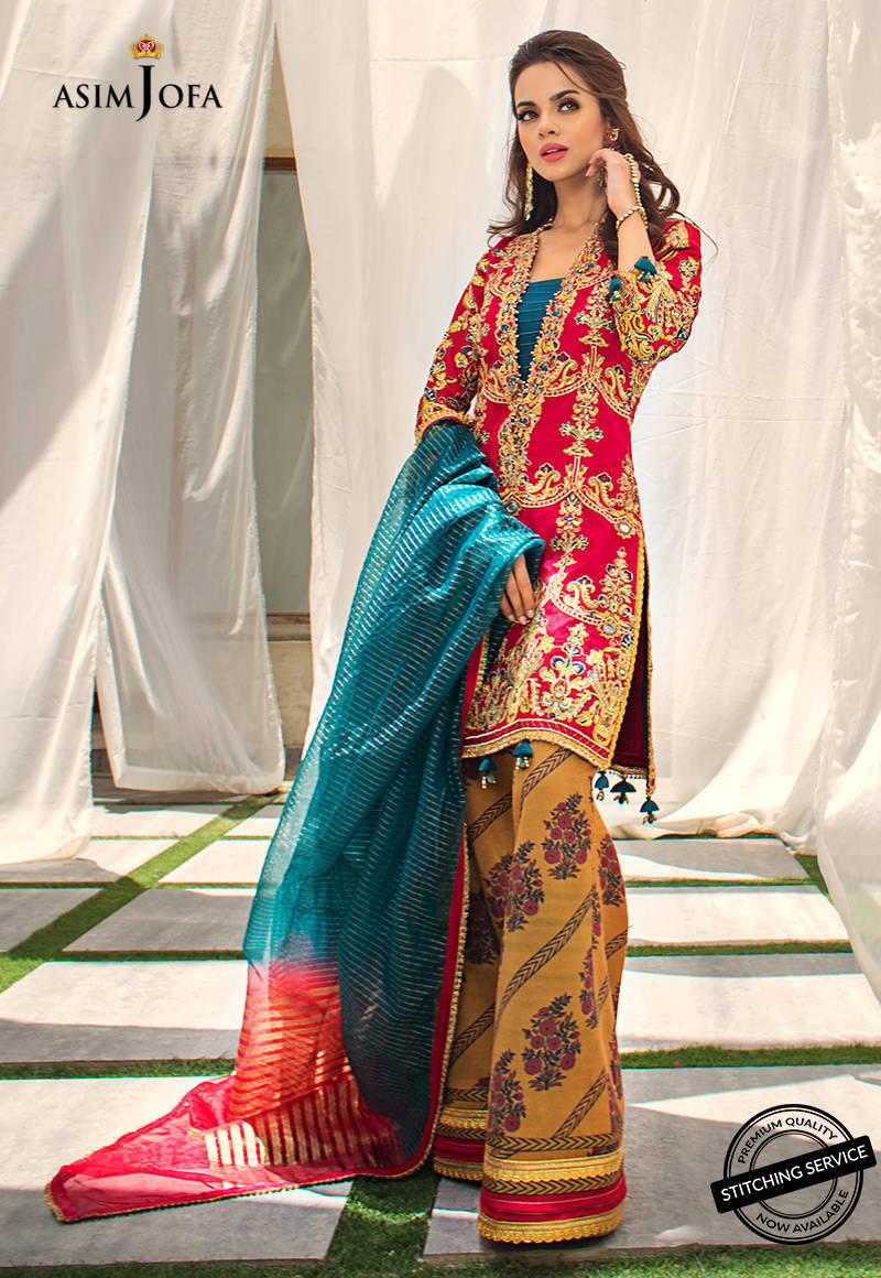 AJLE-20 EMBROIDERED SILK 3 PCS