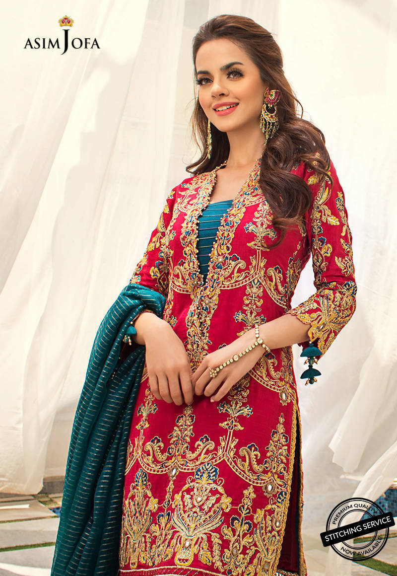 AJLE-20 EMBROIDERED SILK 3 PCS