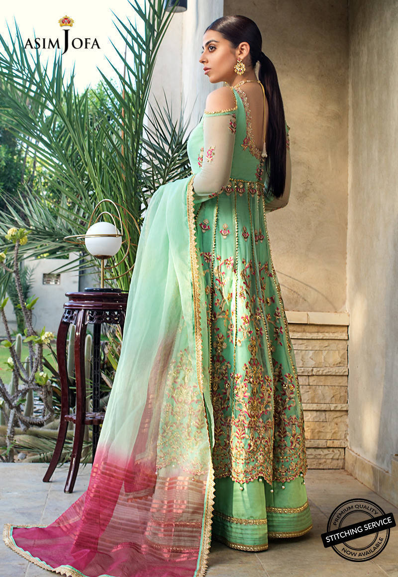 AJLE-14 EMBROIDERED SILK 3 PCS