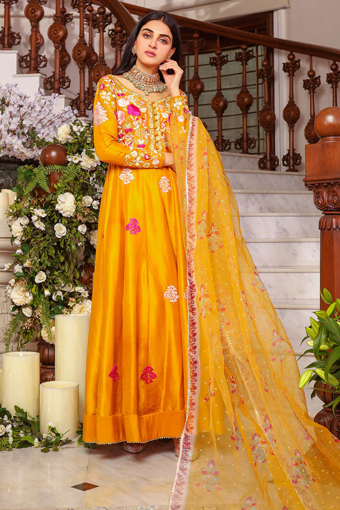 Delina Kalidaar and Dupatta With Pants