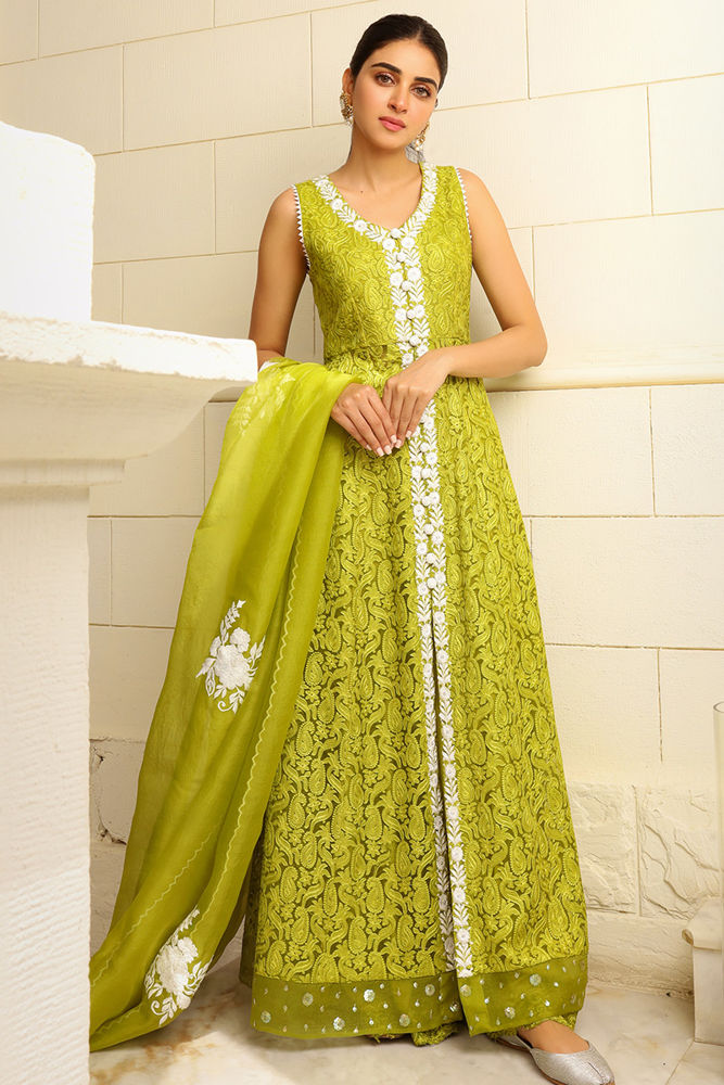 Midnight Bloom Kalidaar and Dupatta
