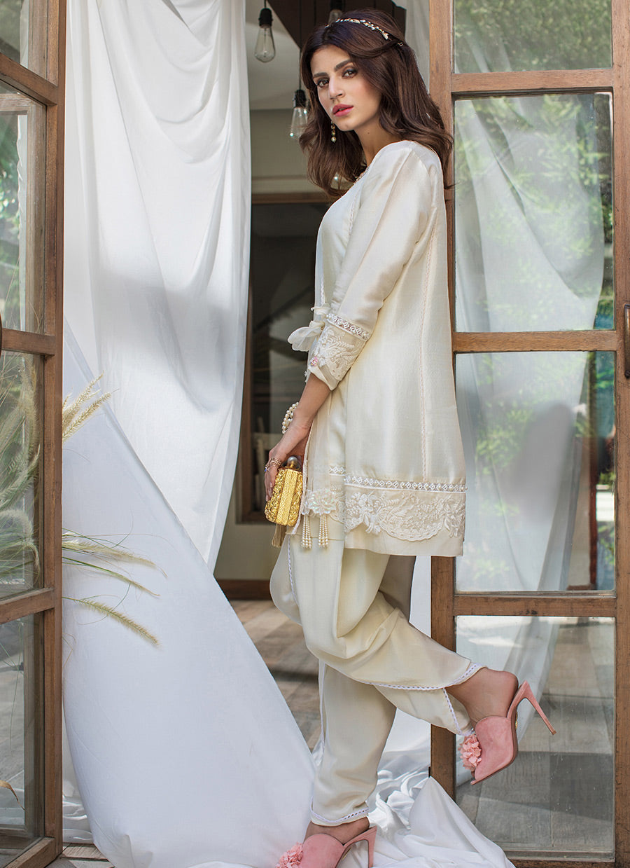Pearl embellished maya wrap