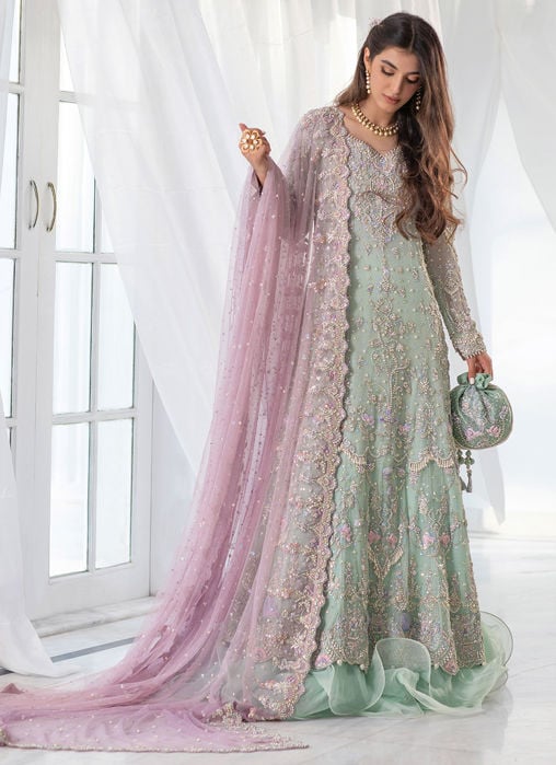 Gul Bano Berry Lehnga Choli Bridal