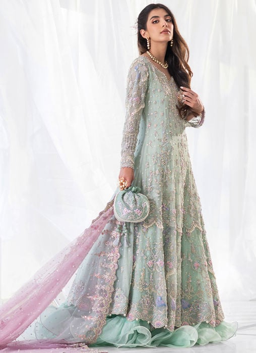 Gul Bano Berry Lehnga Choli Bridal