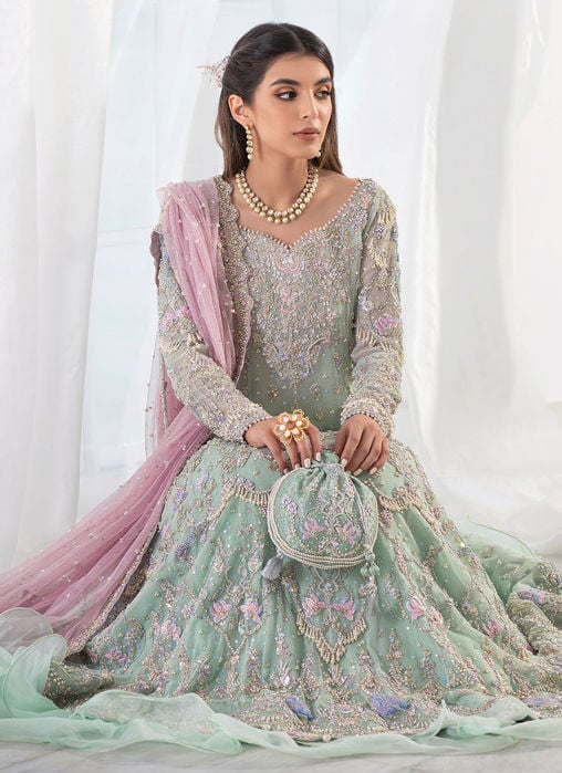 Gul Bano Berry Lehnga Choli Bridal