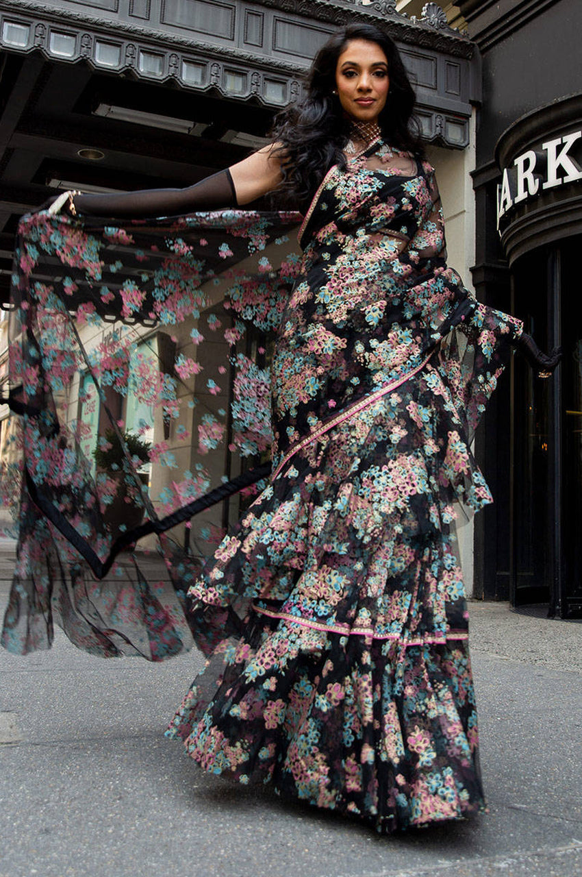 Tranquil Mist Saree - RTS