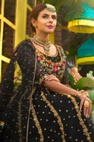Black Lady with Fine Embroidery | Ansab Jahangir