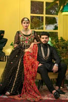 Black Lady with Fine Embroidery | Ansab Jahangir