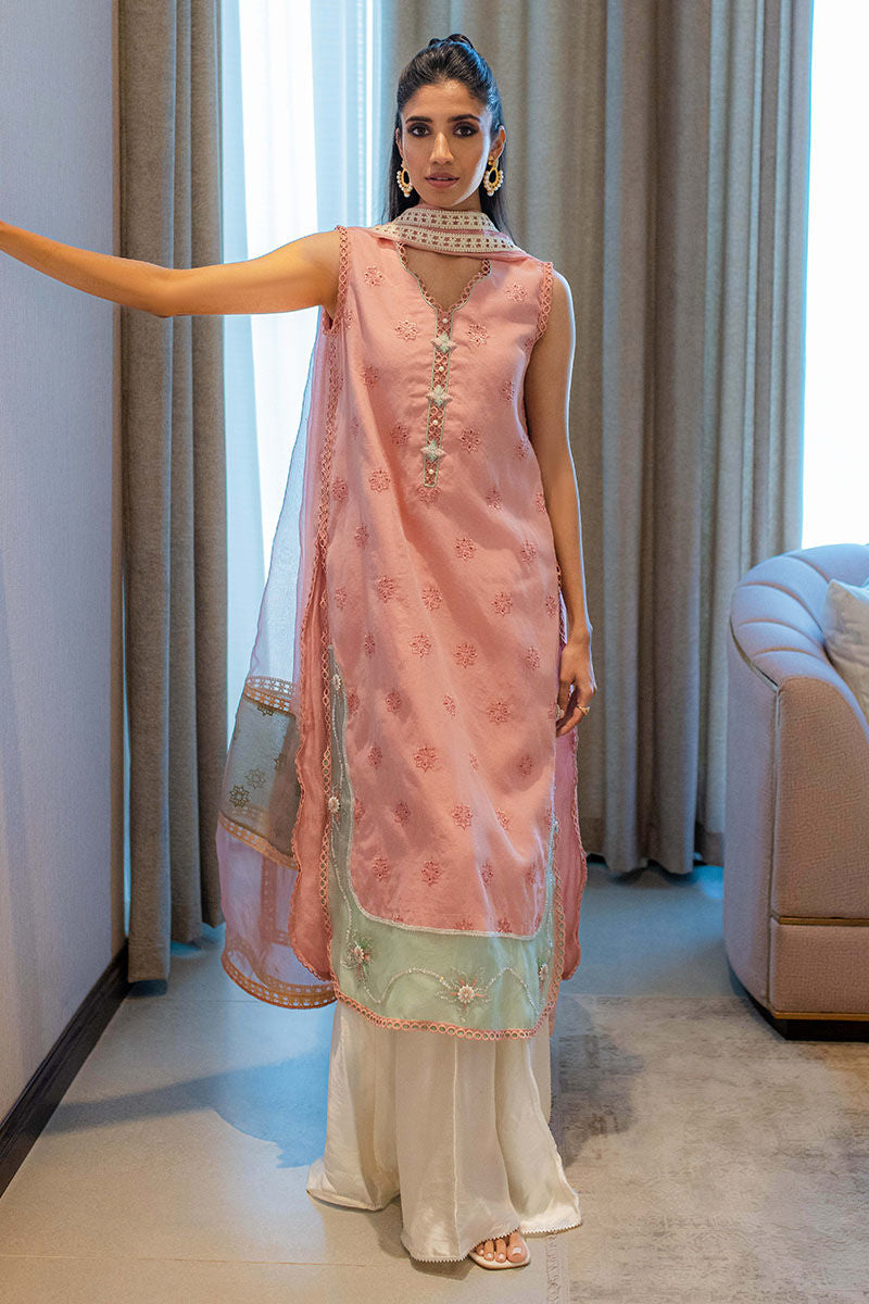 Crystal Blush - Shirt And Dupatta