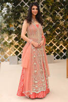 Frosty Gown with Lehenga and Dupatta