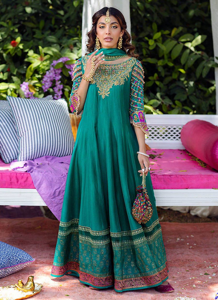 Eira Emerald Kalidaar and dupatta - FTA-FSP21-03