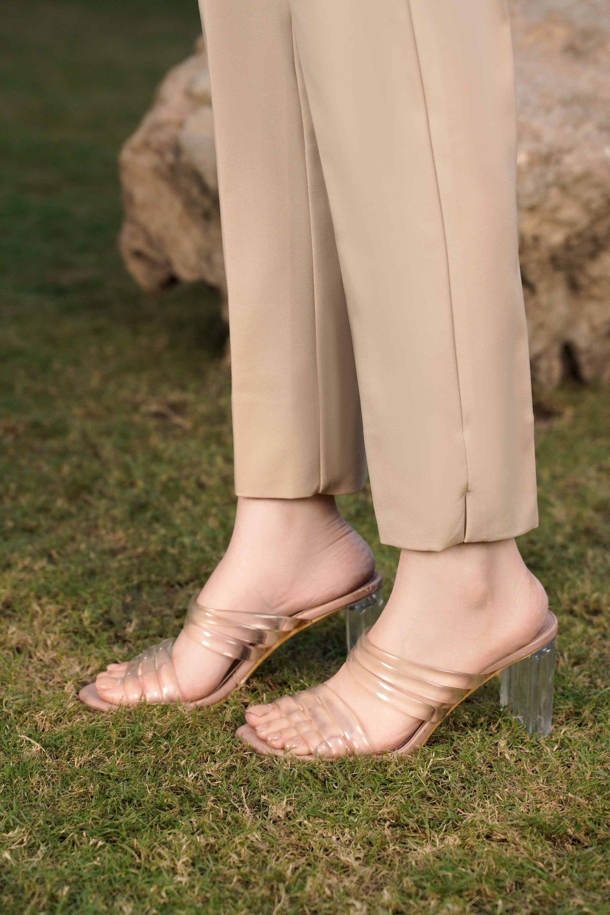 Dyed Pants-Beige