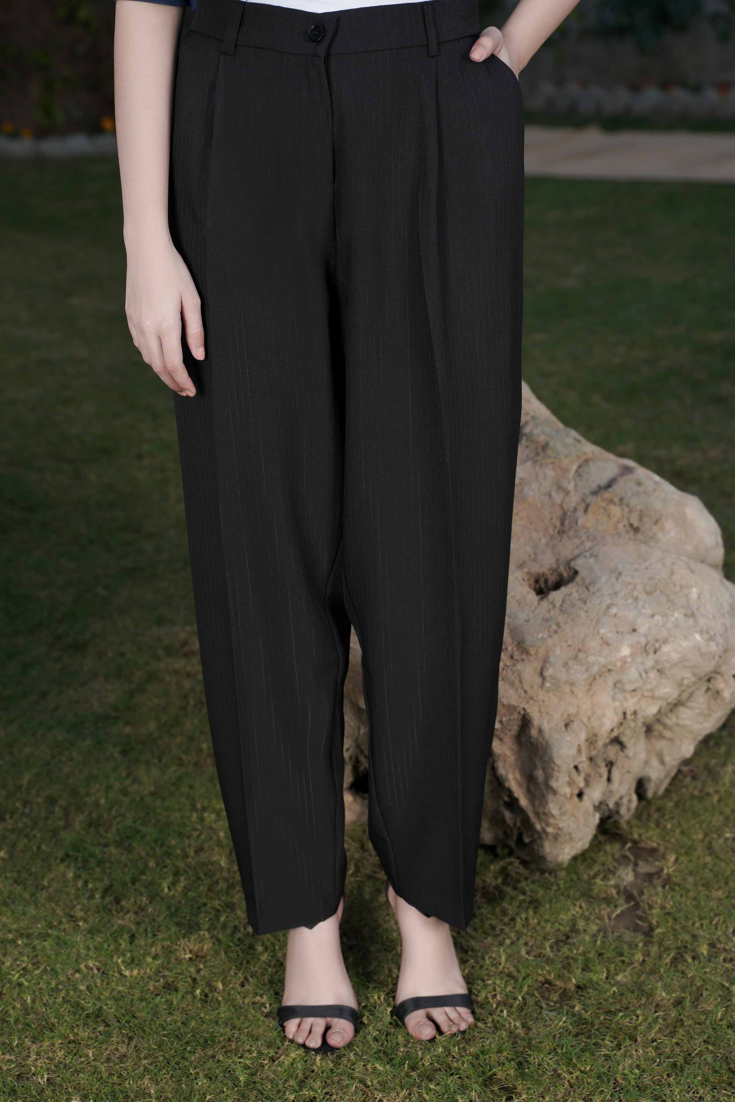 Dyed Pants-Black