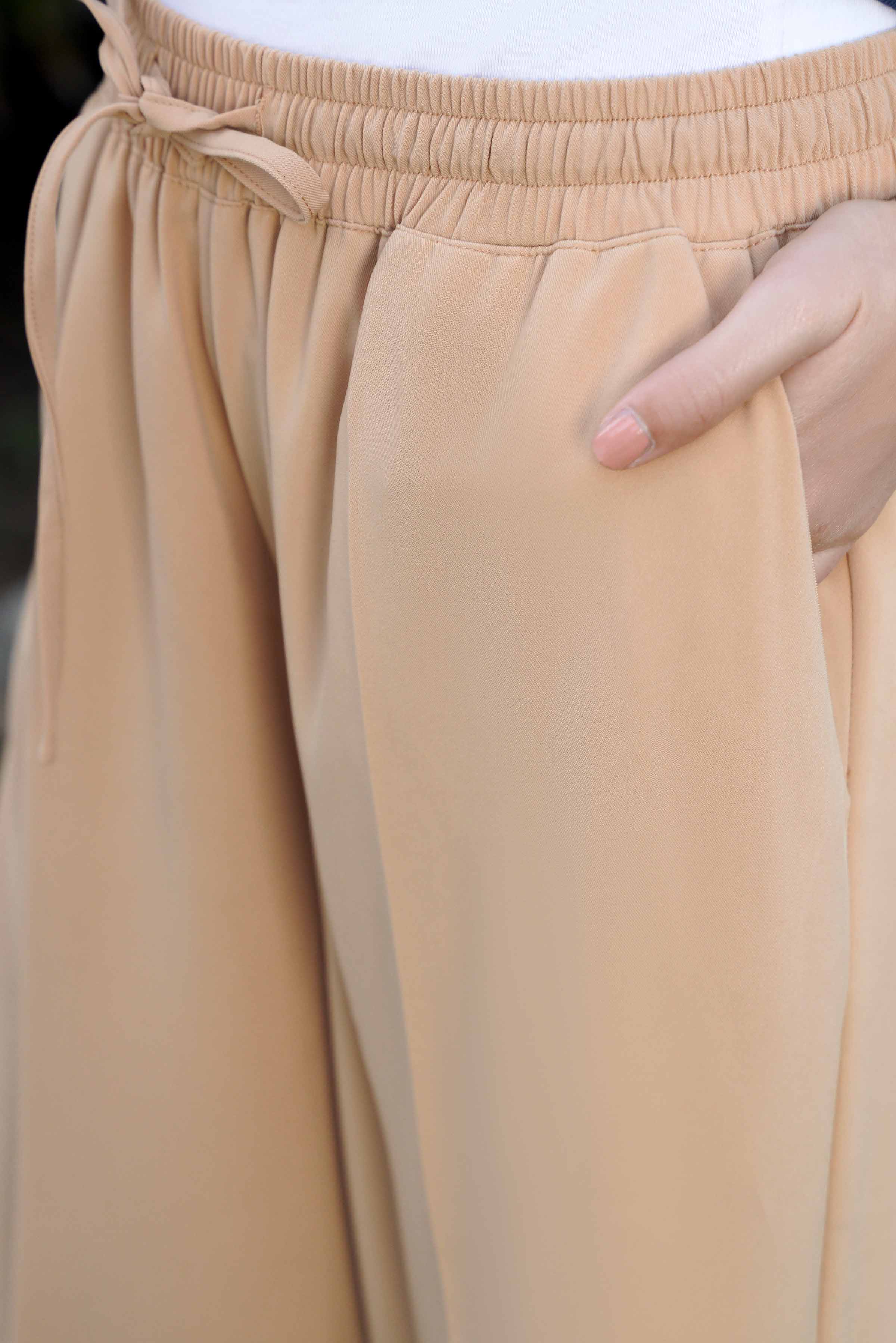 Dyed Pants-Camel