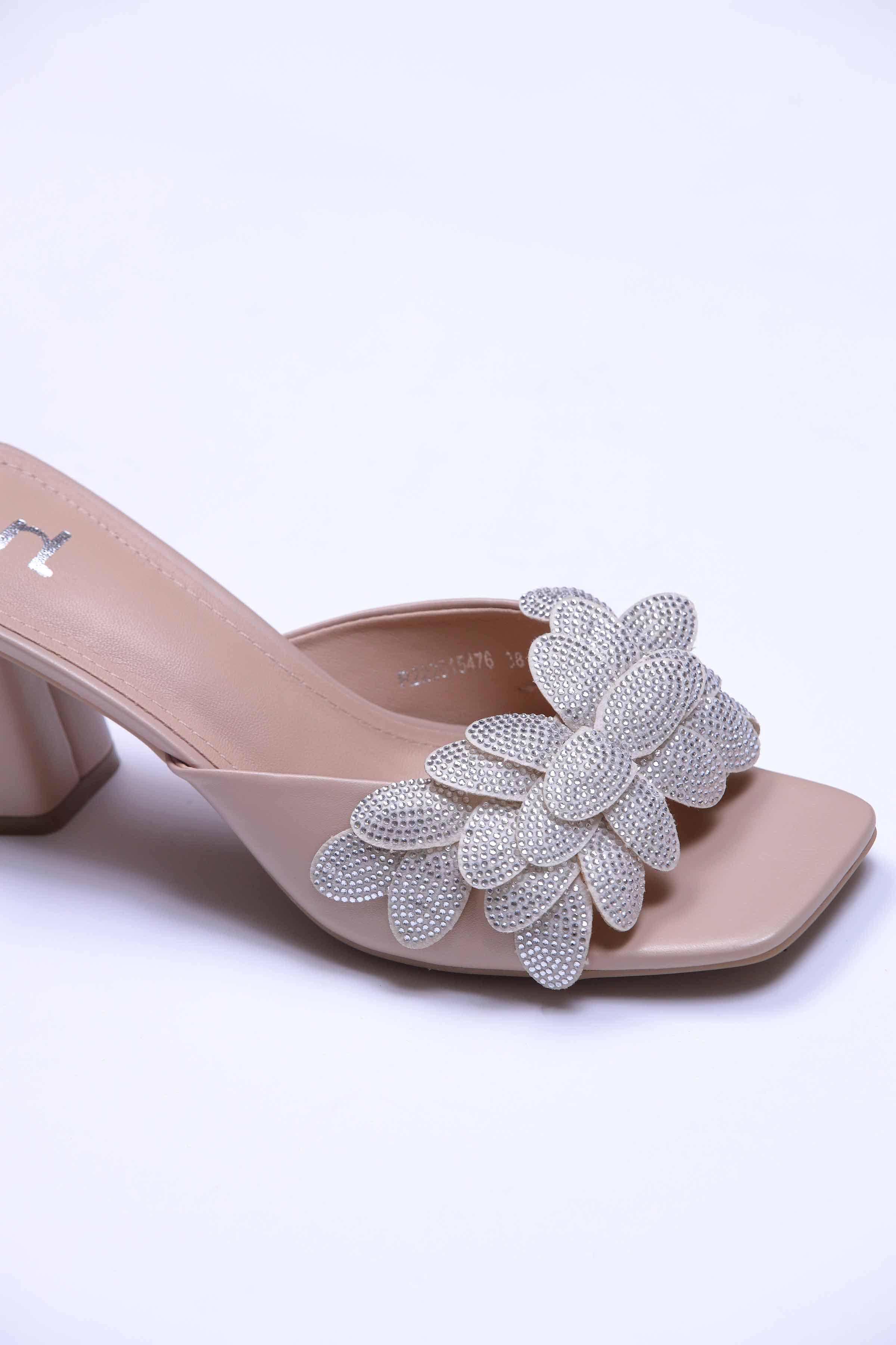 Gold Block Heels-440662919