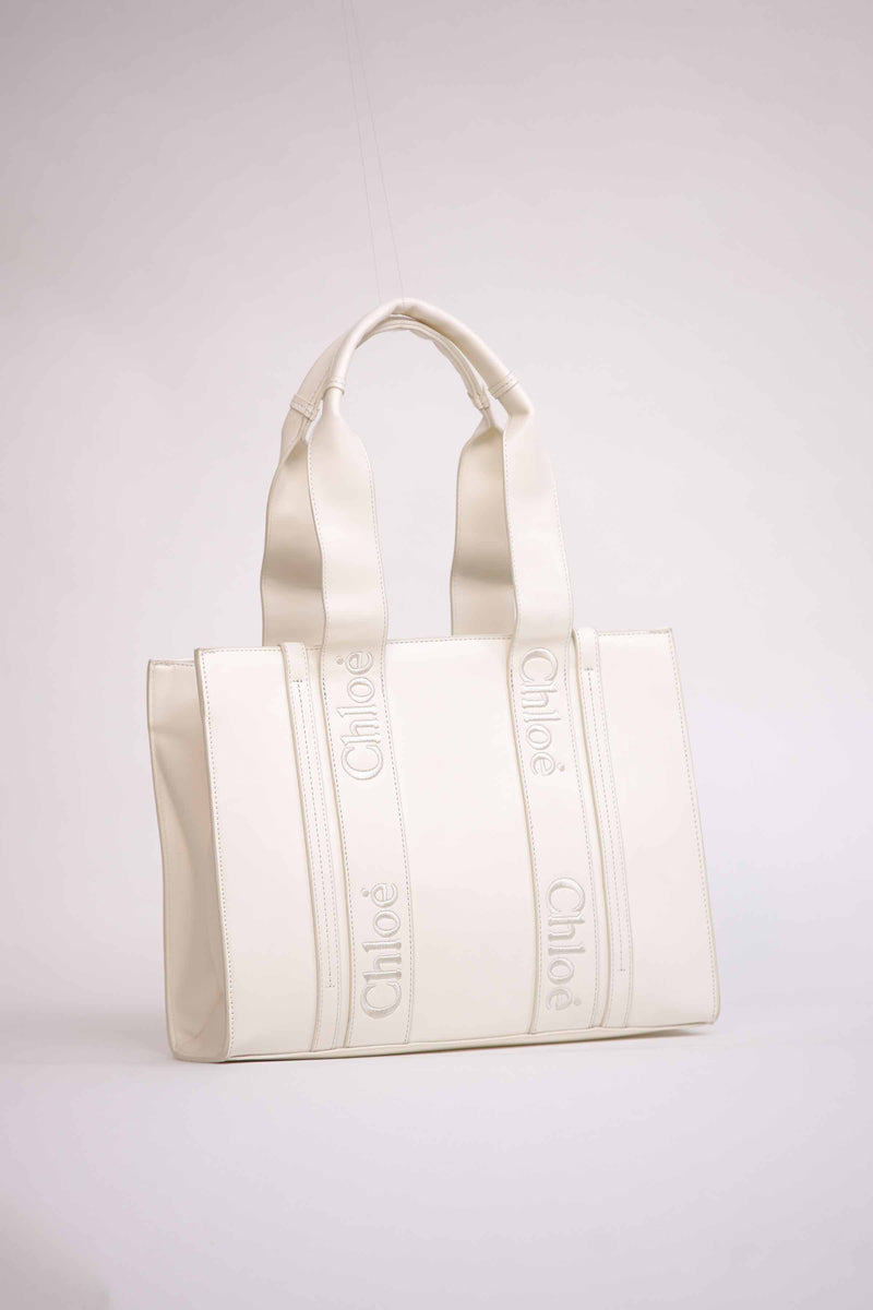 White Tote Bag-441022112