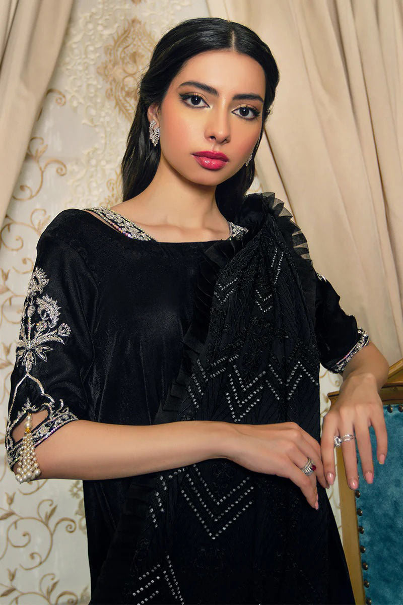 Lulu - Black Saree Drape