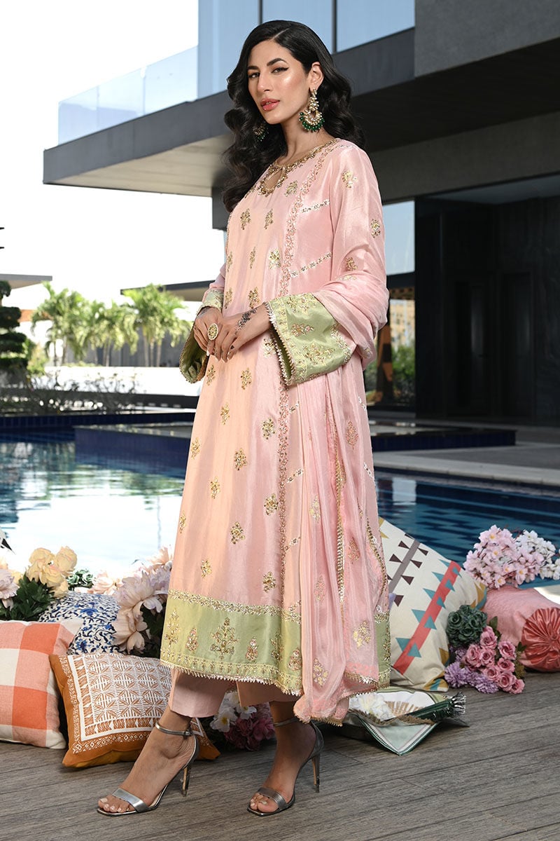 Crystal Rose Shirt and Dupatta