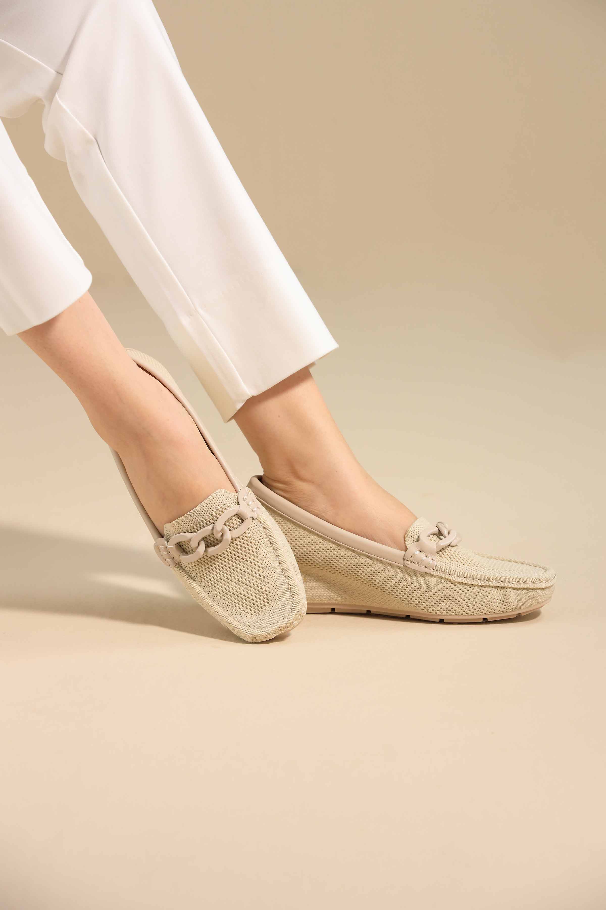 Beige Loafers-443062918