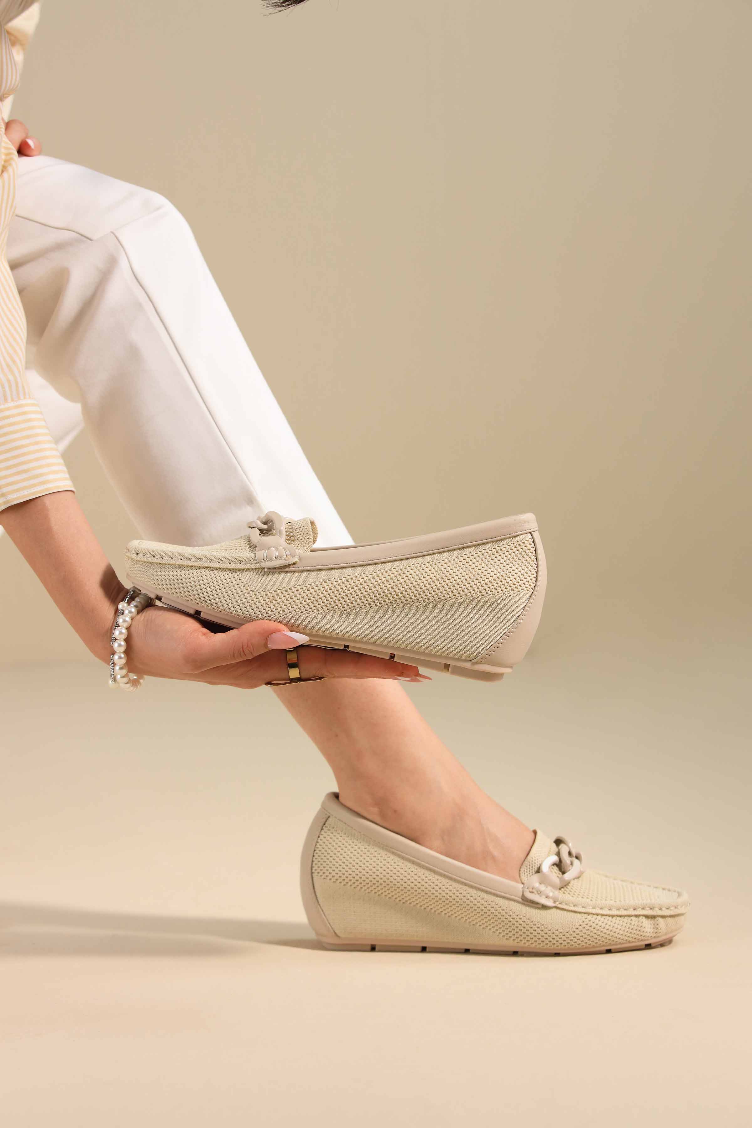 Beige Loafers-443062918