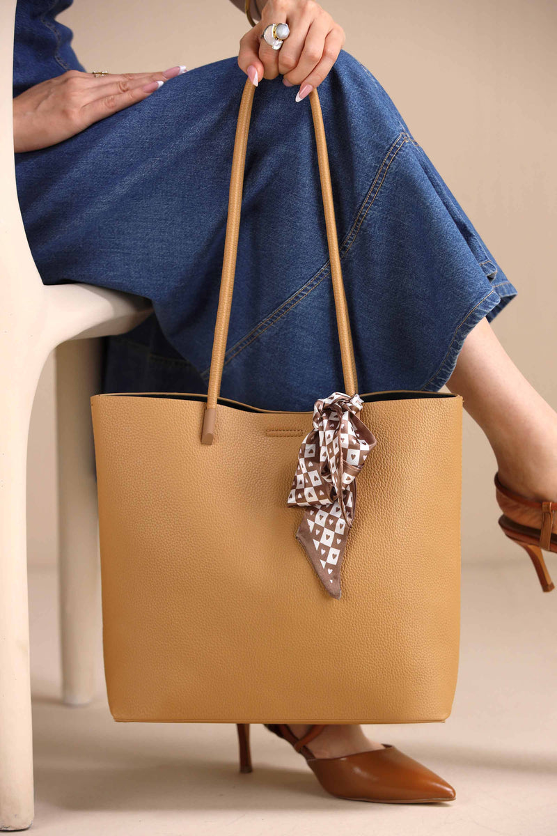 Beige Tote Bag-443602118
