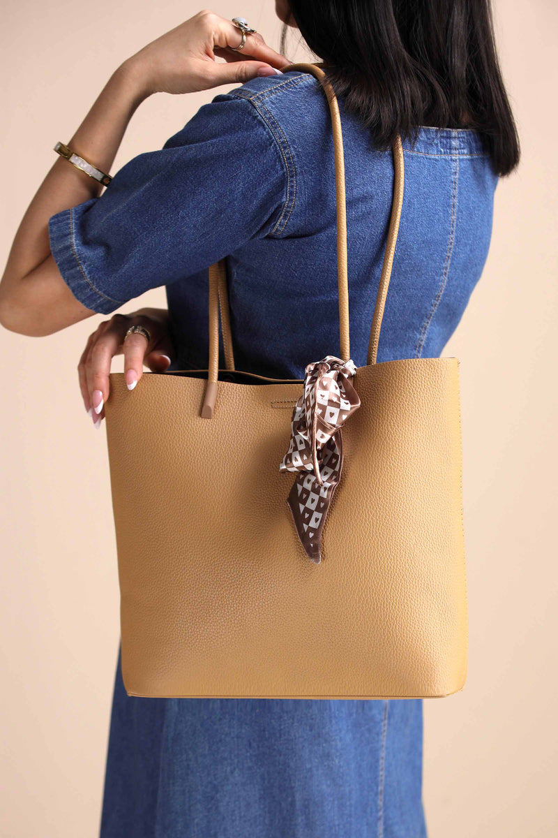Beige Tote Bag-443602118