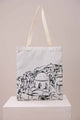 Off White Fabric Bag-443712107