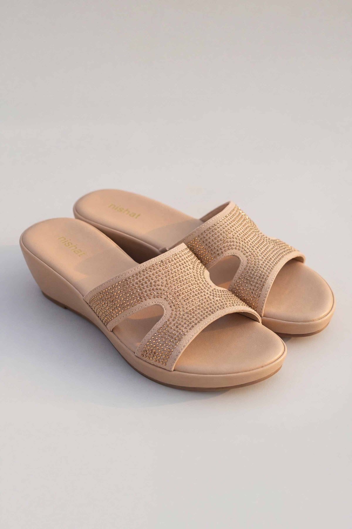 Dark Beige Wedges-445352918