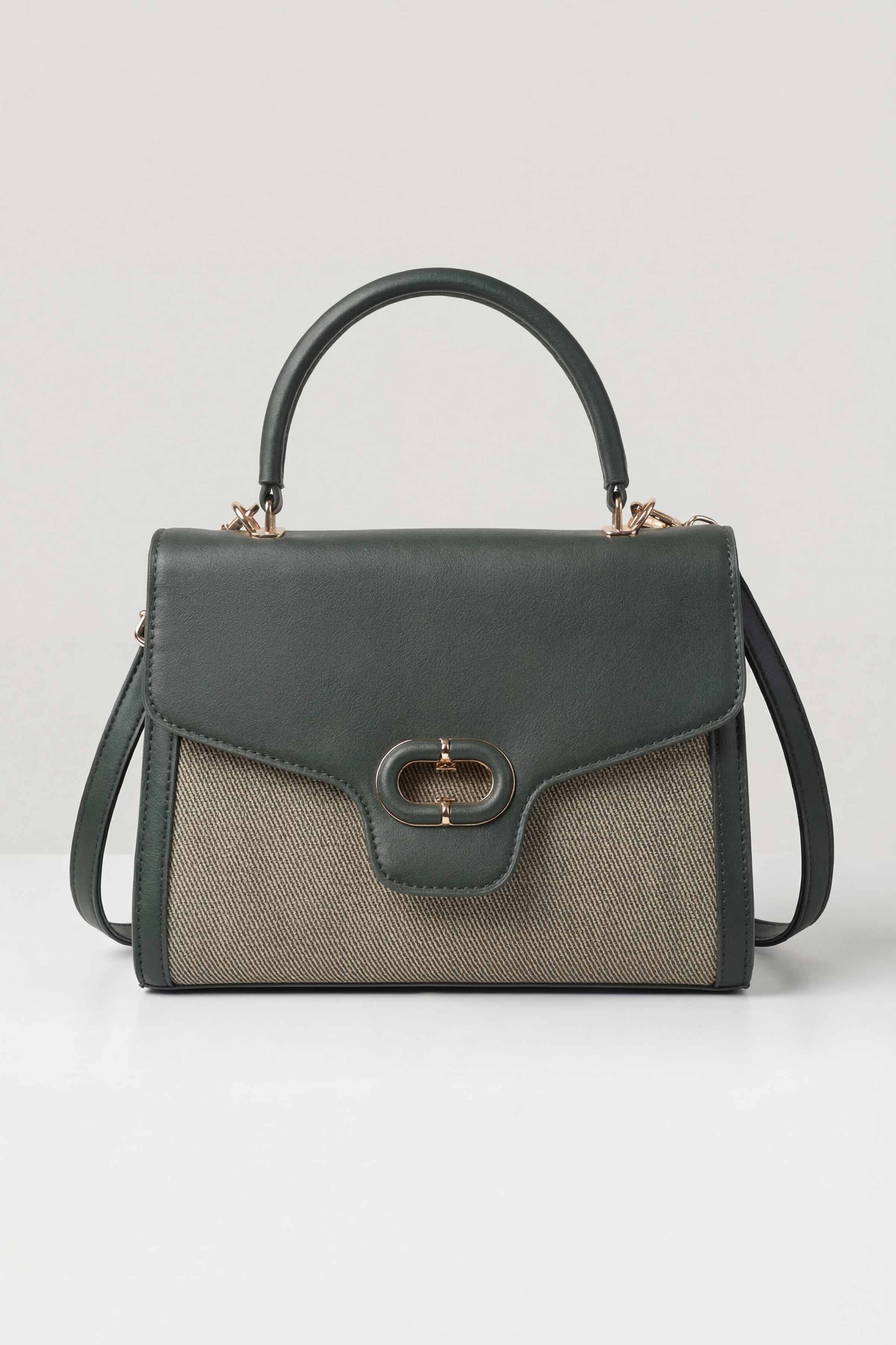 Army Green Shoulder Bag-445532104