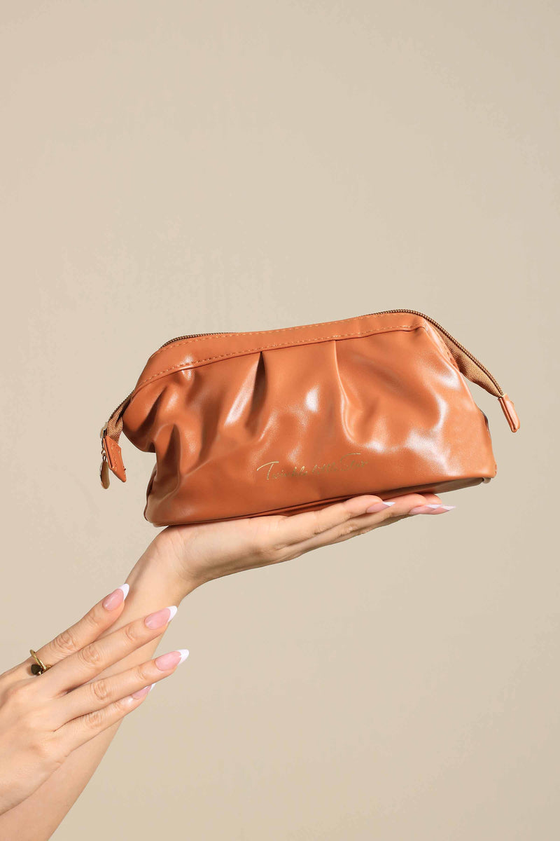 Brown Vanity Bag-445922113