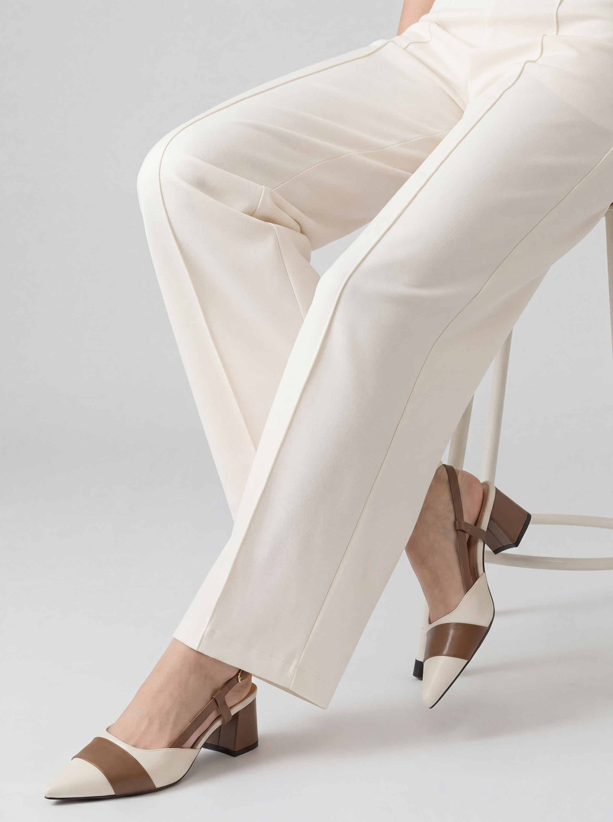 Dyed Pants-White