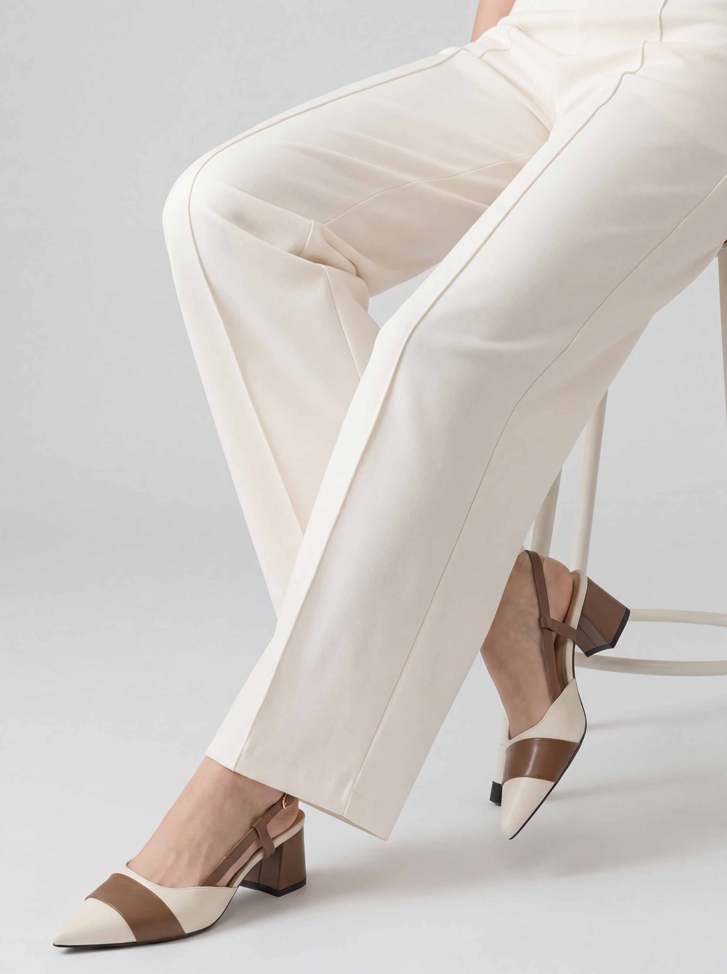Dyed Pants-White