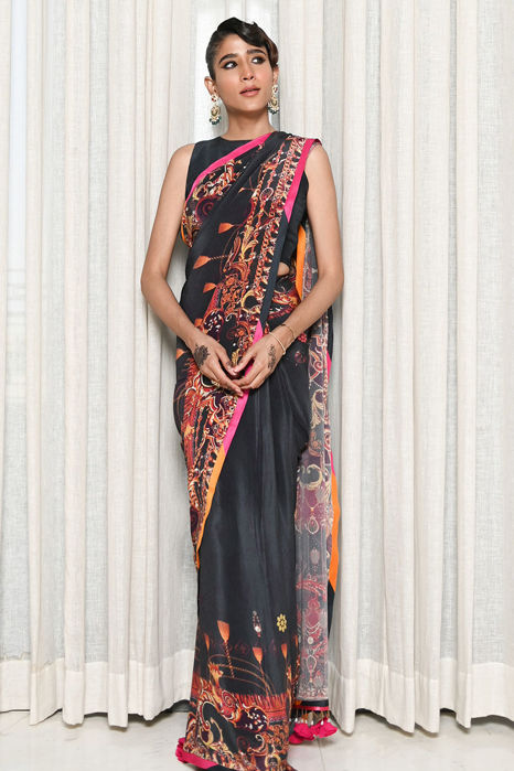 Black Mystery with Fine Embroidery | Ansab Jahangir