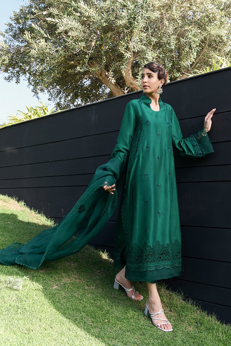 Deep Lake Shirt and Dupatta