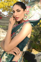 Deep Teal Saree with Timeless Appeal | Ansab Jahangir