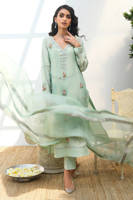 Mint Rose With Dupatta And Pants