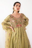 Paradise Green with Fine Embroidery | Ansab Jahangir