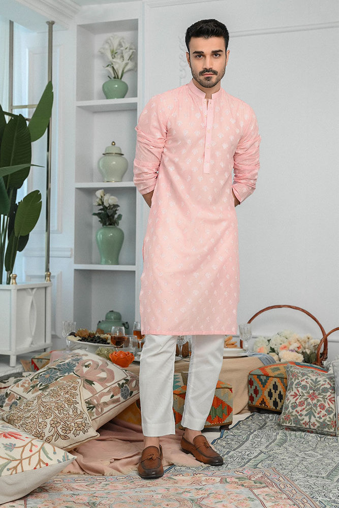 Almond Blossom with Fine Embroidery | Ansab Jahangir