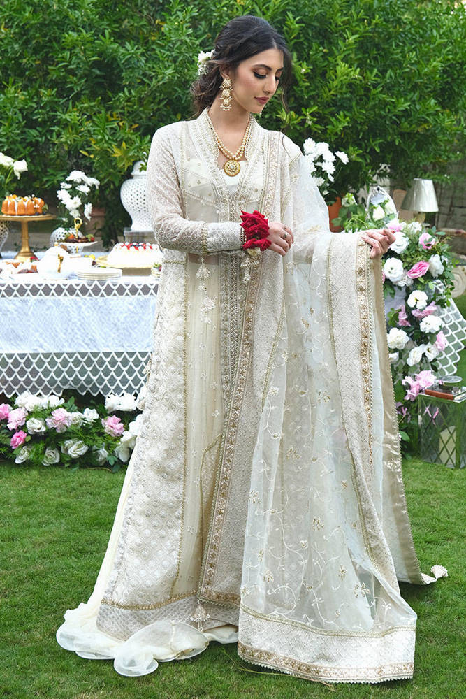 Lakhnavi Tassel Gown With Lehenga